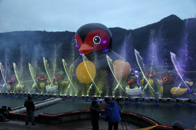 花蓮“紅面鴨”重出江湖 增水舞燈光秀