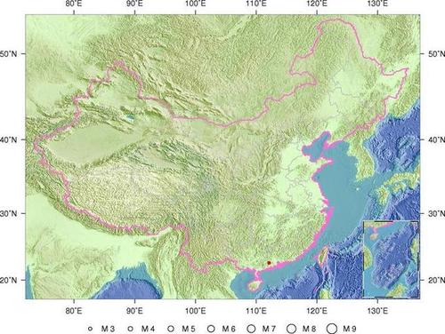 廣東雲(yún)浮市新興縣發(fā)生3.1級地震