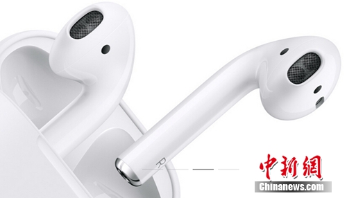 蘋果發(fā)佈了無(wú)線耳機(jī)AirPods。圖片來(lái)源：蘋果官網(wǎng)