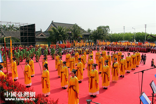 首屆海峽兩岸南宗道教奉祭三清道祖大典現(xiàn)場