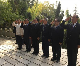 兩岸黃埔人士共祭抗日名將戴安瀾將軍活動在貴陽舉行