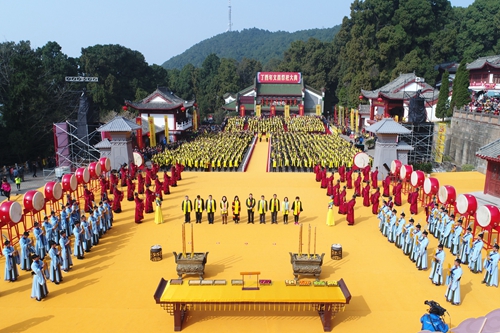 莊重肅穆、盛大恢弘的祭祀場面