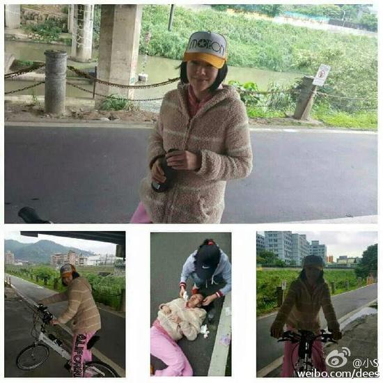 小S曾摔車