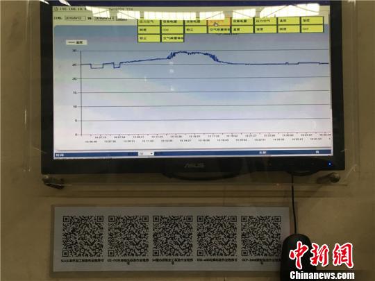 圖為金豐(中國)機械工業(yè)有限公司內(nèi)隨處可見的二維碼 李佳赟 攝