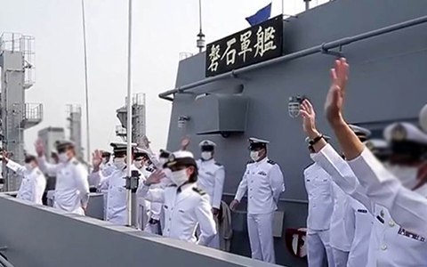 臺(tái)灣海軍“敦睦艦隊(duì)”磐石軍艦