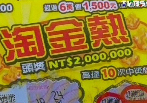 男子代朋友買彩票刮中200萬臺幣大嘆財(cái)神溜走