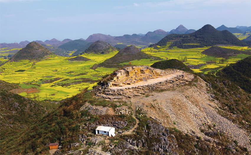 羅平生物群國(guó)家地質(zhì)公園1號(hào)採(cǎi)場(chǎng)。羅平縣委宣傳部供圖