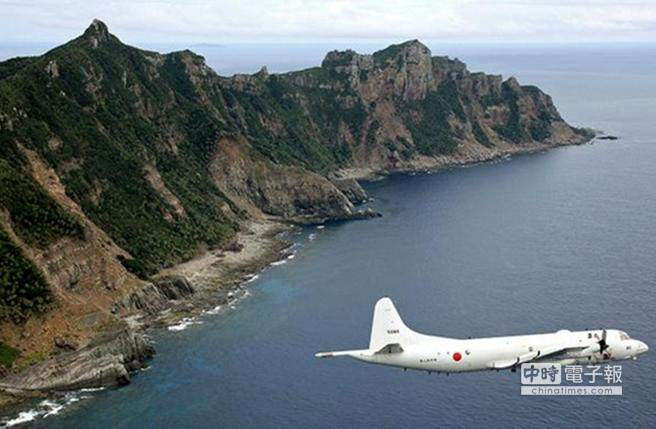 釣魚島上空的日本飛機(jī)