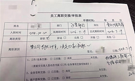 重慶一女子奇葩離職理由：長(zhǎng)胖24斤要回家減肥